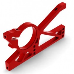 Soporte diferencial ARRMA aluminio rojo (AR320261)