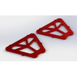 Refuerzos de suspensión ARRMA aluminio rojo (AR320264) 2 uds.