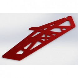 Placa TVP ARRMA aluminio rojo (AR320260)