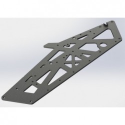 Placa TVP ARRMA aluminio gris plomo (AR320350)