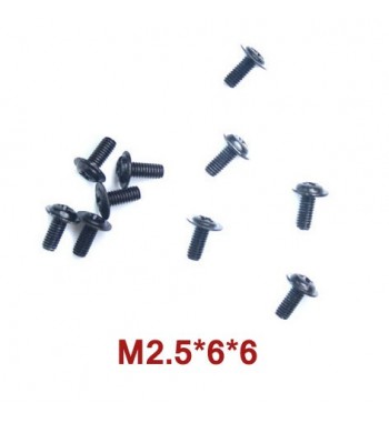 Tornillos de 2.5x6x6 mm WLtoys (A949-43) 10 uds.