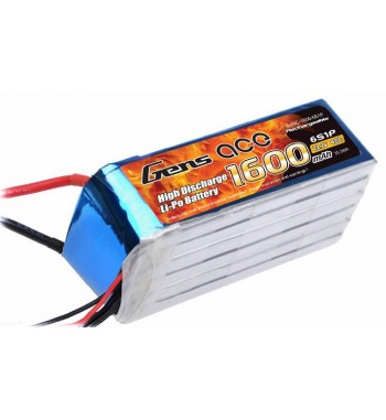 Bateria LiPo Gens Ace 1600mAh 22.2v 40C 6S1P
