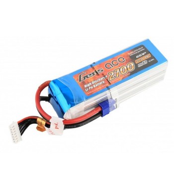 Bateria LiPo Gens Ace 2700mAh 22.2v 45C 6S1P