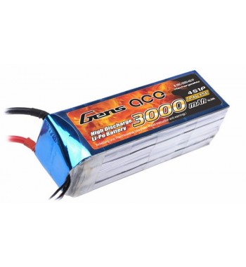 Bateria LiPo Gens Ace 3000mAh 14.8v 35C 4S1P