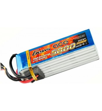 Bateria LiPo Gens Ace 5000mAh 22.2v 45C 6S1P