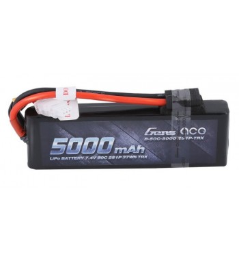 Bateria LiPo Gens Ace 5000mAh 7.4v 50C 2S1P TRX Hardcase