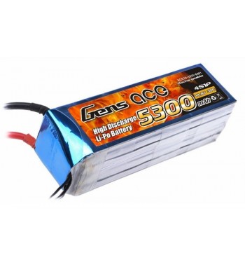 Bateria LiPo Gens Ace 5300mAh 14.8v 30C 4S1P