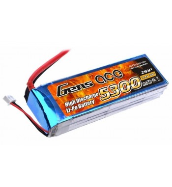 Bateria LiPo Gens Ace 5300mAh 7.4v 30C 2S1P