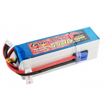 Bateria LiPo Gens Ace 5500mAh 22.2v 45C 6S1P