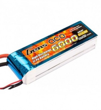 Bateria LiPo Gens Ace 6000mAh 11.1v 35C 3S1P