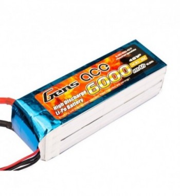 Bateria LiPo Gens Ace 6000mAh 14.8v 35C 4S1P