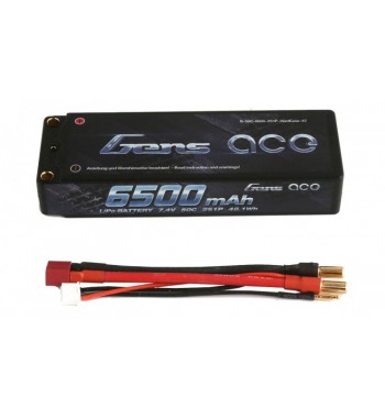 Bateria LiPo Gens Ace 6500mAh 7.4v 50C 2S1P Hardcase