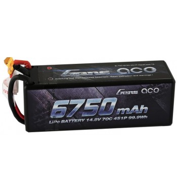 Bateria LiPo Gens Ace 6750mAh 14.8v 70C 4S1P Hardcase