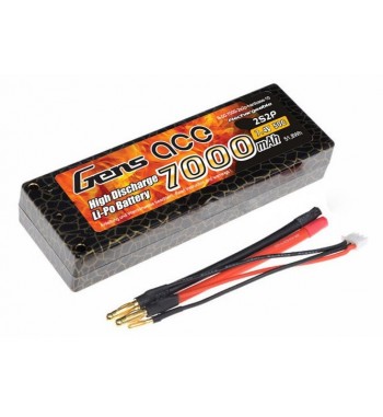 Bateria LiPo Gens Ace 7000mAh  7.4v 50C 2S2P Hardcase