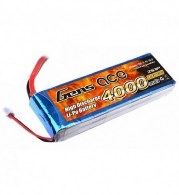 Bateria LiPo Gens ace 4000mAh 7.4v 25C 2S1P T-Dean