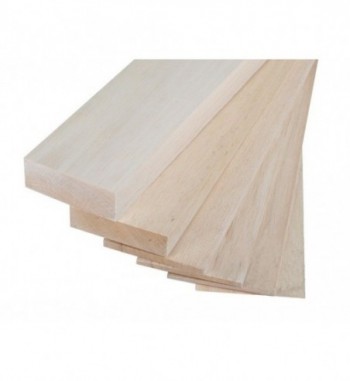 Madera de balsa 100x10 cm (0.8 mm)