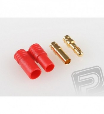 Conector banana 3.5 mm con funda