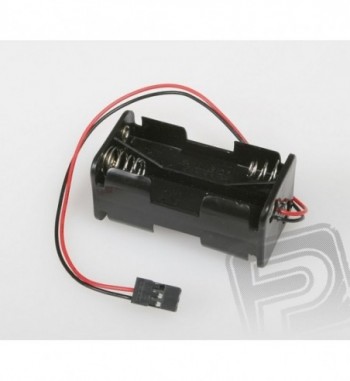 Portapilas con conector Futaba para 4x AA