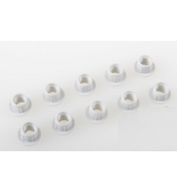 Tuercas de nylon M6 x10 uds.