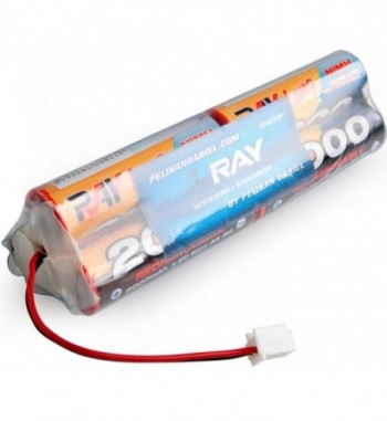 Pack bateria NiMH 7.2v 2000 mAh AA LONG RAY