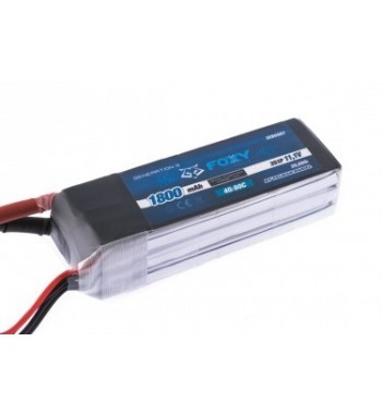 Bateria LiPo FOXY 1800 mAh 11.1v 40/80C 20.0Wh Air Pack