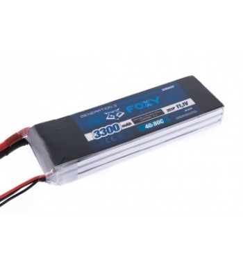 Bateria LiPo FOXY 3300 mAh 11.1v 40/80C 36.6Wh Air Pack