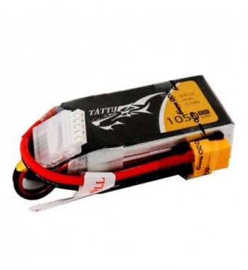 Bateria LiPo Tattu 1050 mAh 14.8v 75C 4S1P