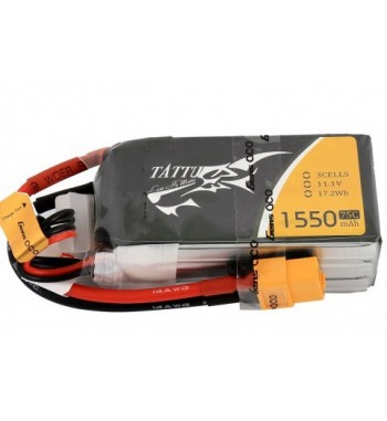 Bateria LiPo Tattu 1550 mAh 11.1v 75C 3S1P