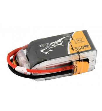 Bateria LiPo Tattu 1550 mAh 14.8v 75C 4S1P