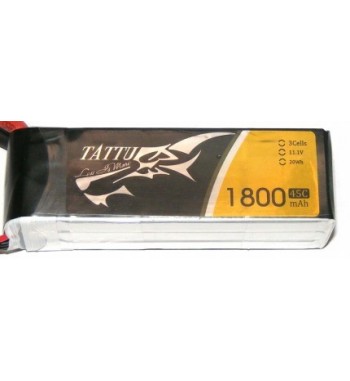 Bateria LiPo Tattu 1800 mAh 11.1v 45C 3S1P