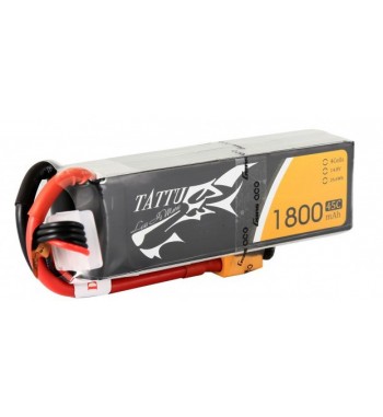 Bateria LiPo Tattu 1800 mAh 14.8v 45C 4S1P