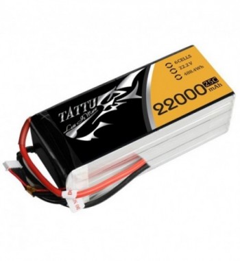 Bateria LiPo Tattu 22000 mAh 22.2v 25C 6S1P