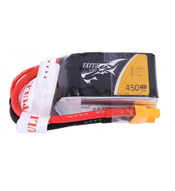 Bateria LiPo Tattu 450 mAh 11.1v 75C 3S1P