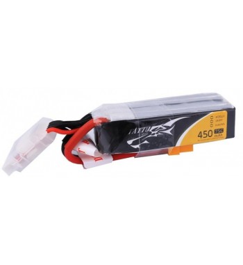 Bateria LiPo Tattu 450 mAh 14.8v 75C 4S1P Long