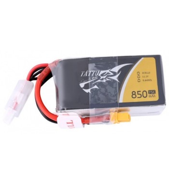 Bateria LiPo Tattu 850 mAh 11.1v 75C 3S1P