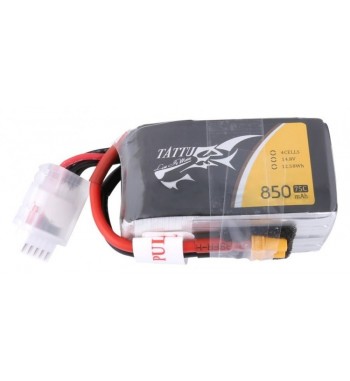Bateria LiPo Tattu 850 mAh 14.8v 75C 4S1P