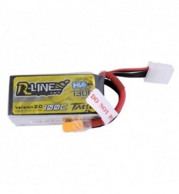 Bateria LiPo Tattu R-Line 1300 mAh 14.8v 100C 4S1P Hv