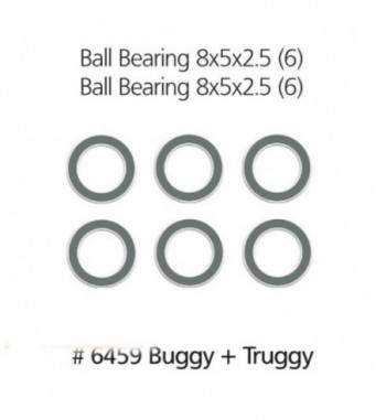 Rodamientos 8x5x2.5 mm - 6 uds.