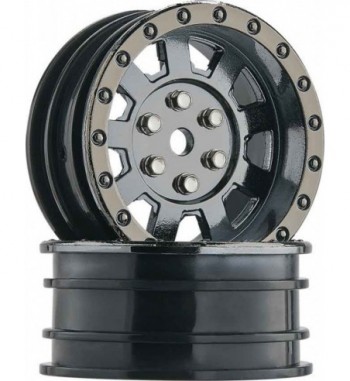 Llantas Duratrax 1.9" 9-SPOKE Cromado Negro x2 uds.