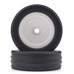BUGGY WHITE FRONT TIRES&RIMS 2P