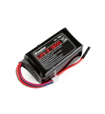 Bateria LiFe 2S 1800mah 6.6v JR Futaba cuadrada