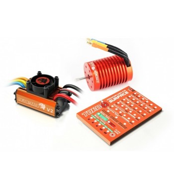 Combo brushless SkyRC 1/10 ESC 60A + motor 9.0T + tarjeta