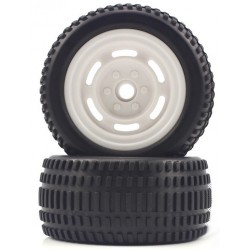 TRUGGY WHITE FRONT TIRES&RIMS 2P